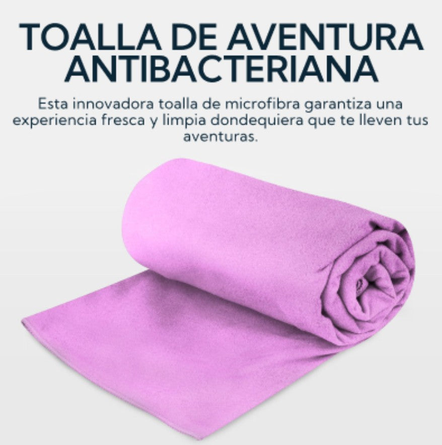 Toalla Microfibra Suede Morada 👌