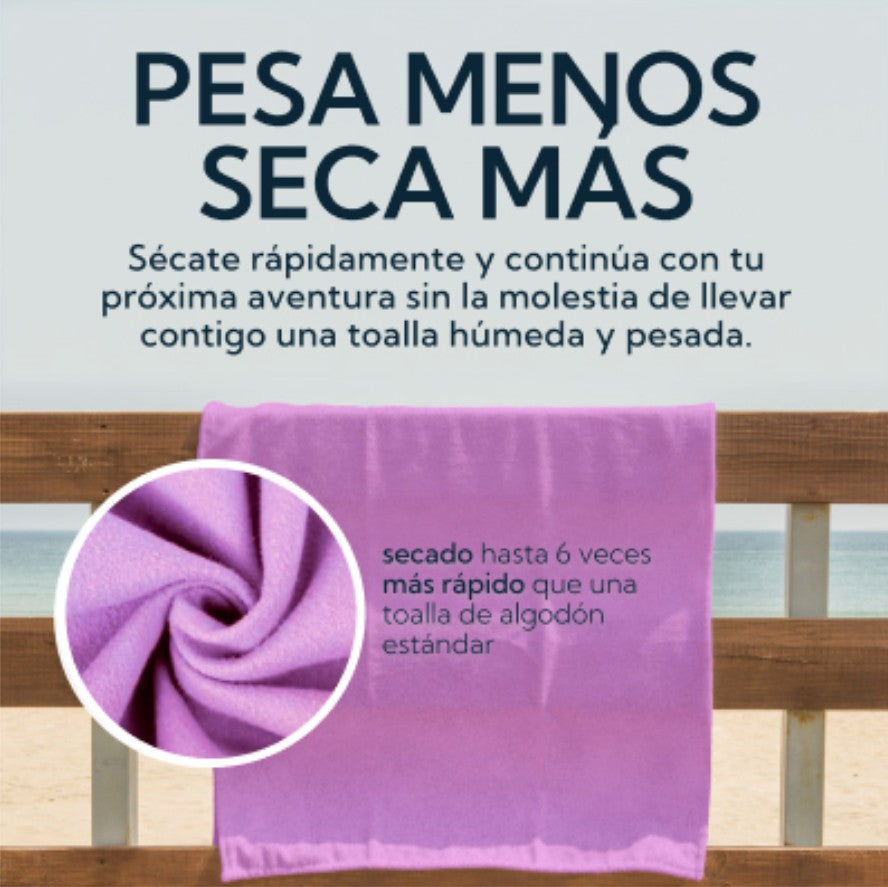 Toalla Microfibra Suede Morada 👌